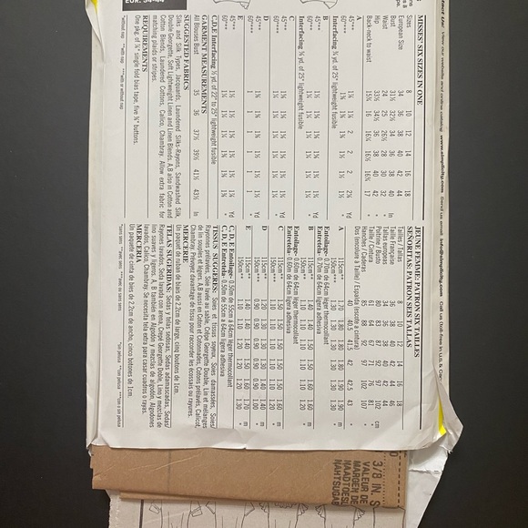 New Look 6387 uncut sewing pattern - Picture 2 of 2